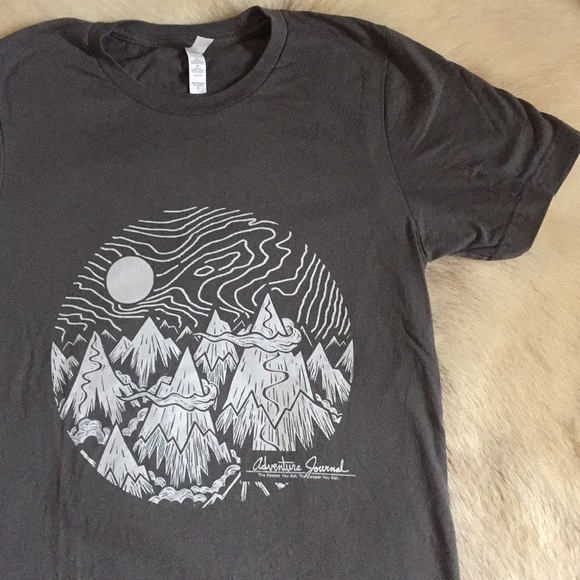 Canvas Tops - Adventure wanderlust mountain camp shirt teeshirt